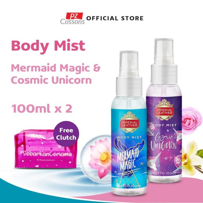 Imperial Leather Body Mist Mermaid Magic & Cosmic Unicorn Free Pouch - 1