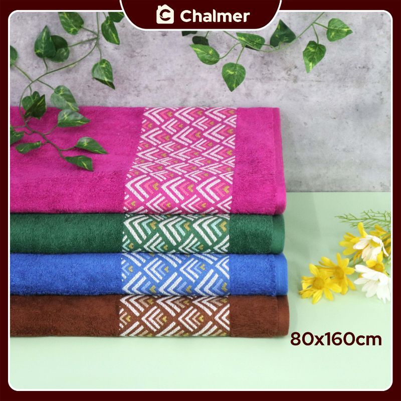 Handuk Besar Jumbo 80 x 160 cm Handuk Mandi Dewasa Motif Bukit - Cokelat - 4