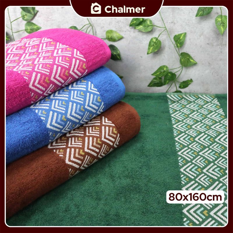 Handuk Besar Jumbo 80 x 160 cm Handuk Mandi Dewasa Motif Bukit - Cokelat - 3