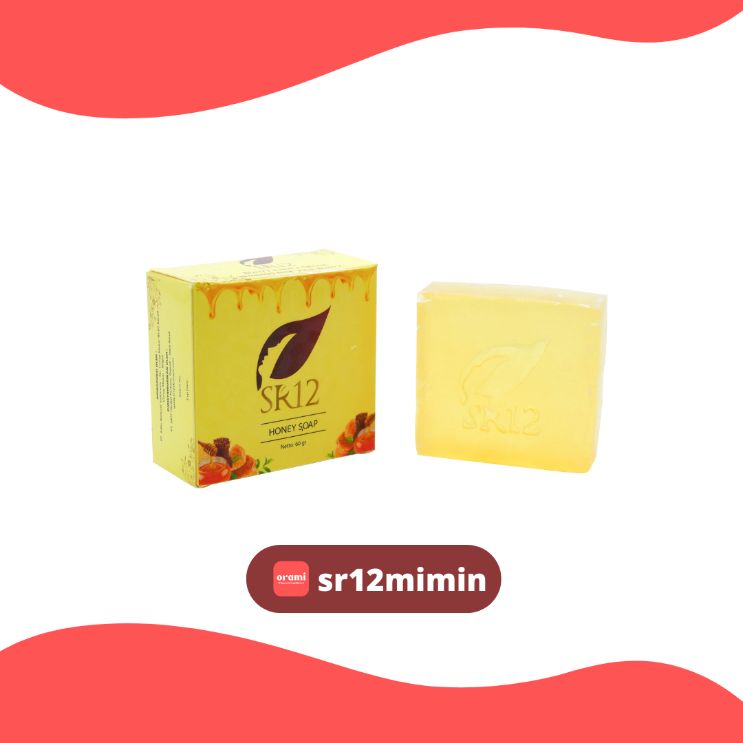 SR12 HONEY SOAP 60 G SABUN WAJAH MELEMBABKAN KULIT KERING - 1
