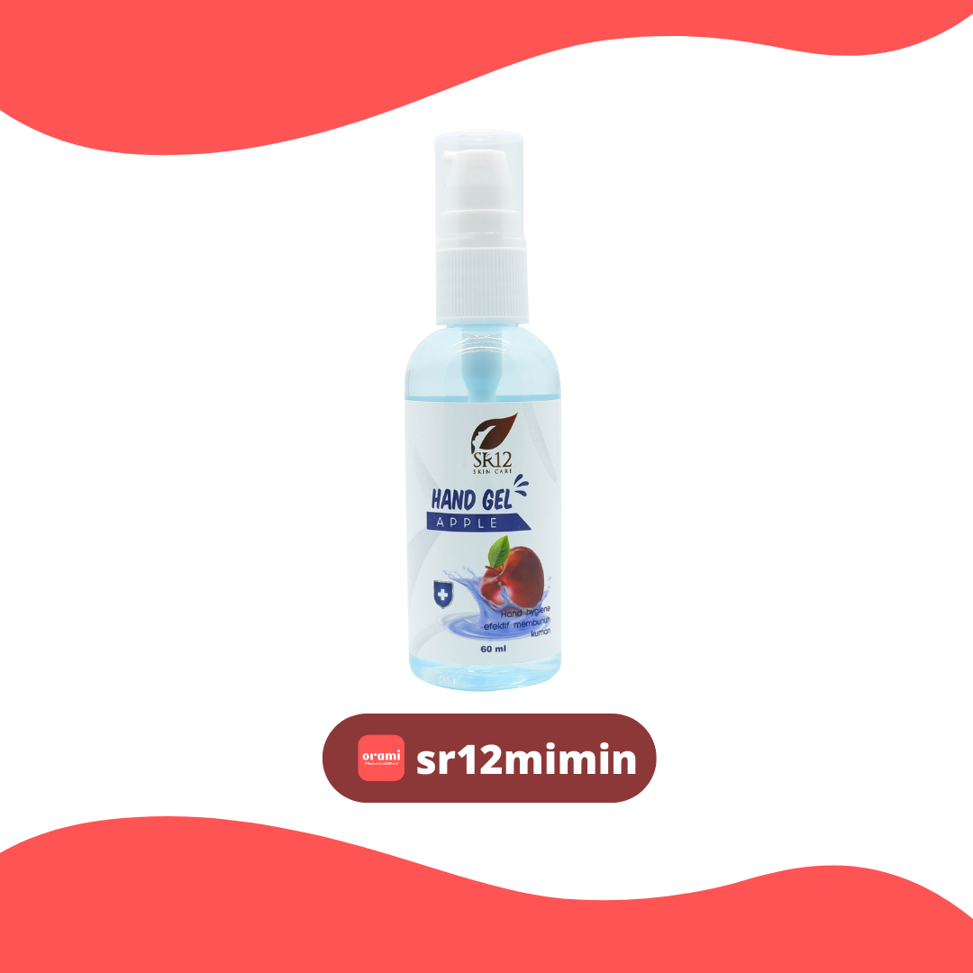 SR12 HAND GEL APPLE 60ML HAND SANITIZER GEL AROMA APEL - 1
