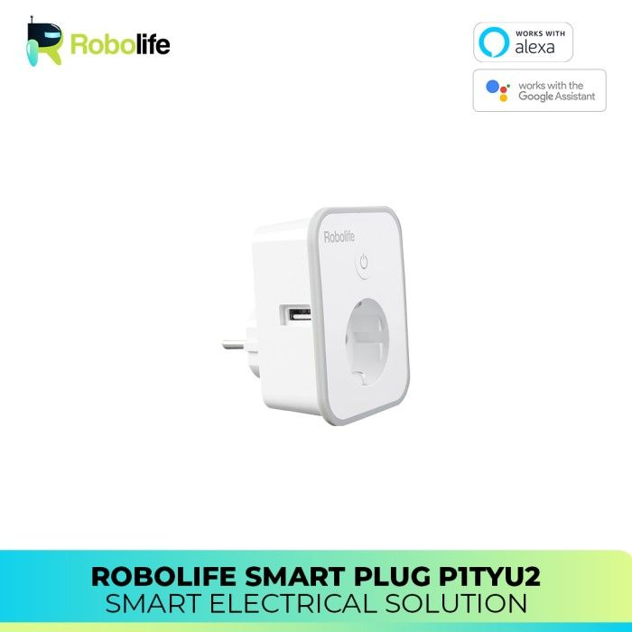 Robolife Smart Plug P1TYU2 + Monitor Listrik (1 Colokan) - 3