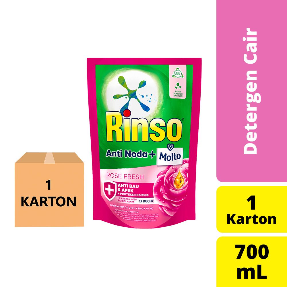 Rinso Molto Cair Fresh Pouch 700Ml 1 Karton - 1