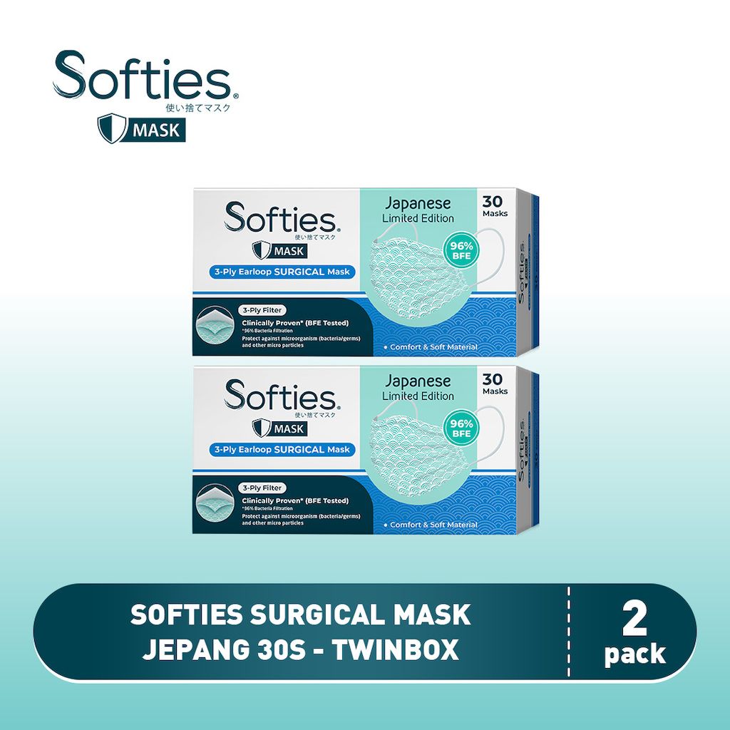 Softies Surgical Mask Jepang 30s - Twinbox - 1