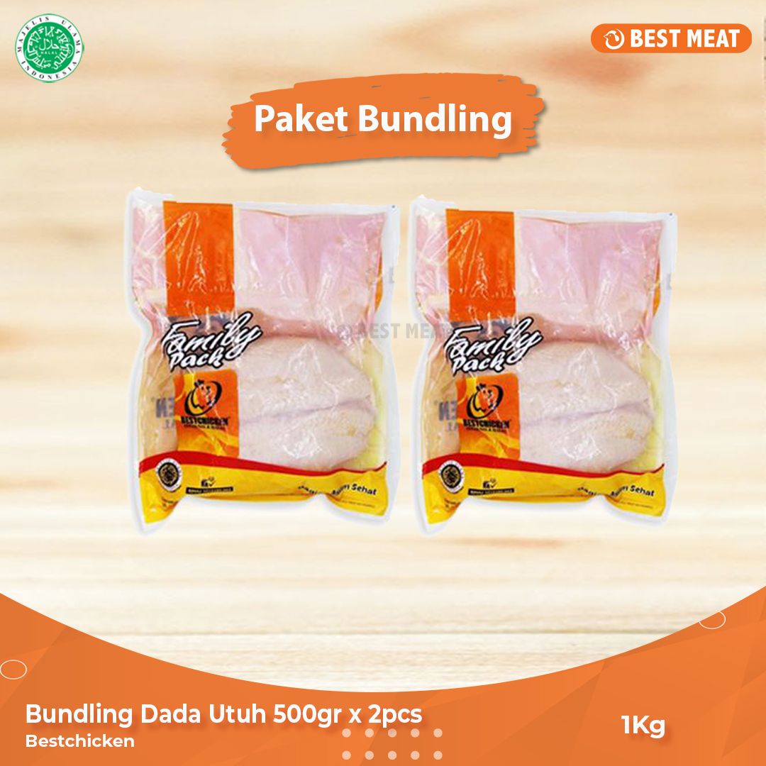 Bundling Dada Ayam Utuh 500gr x 2 pcs - 1