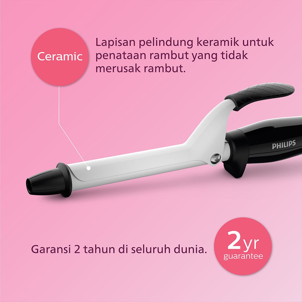 Beauty Set (Philips Hair Dryer BHD308/10 + Philips Curler BHB862/00 Pengeriting Rambut) - 2
