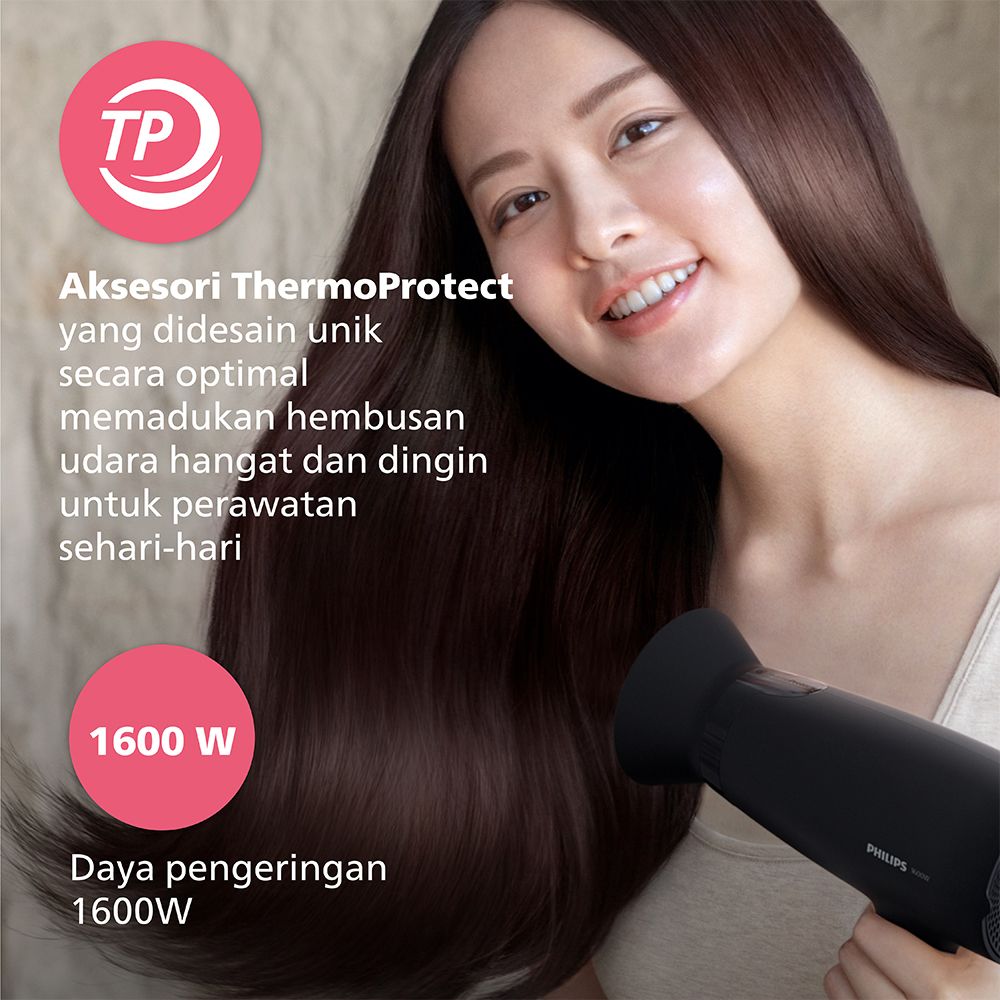 Beauty Set (Philips Hair Dryer BHD308/10 + Philips Curler BHB862/00 Pengeriting Rambut) - 4