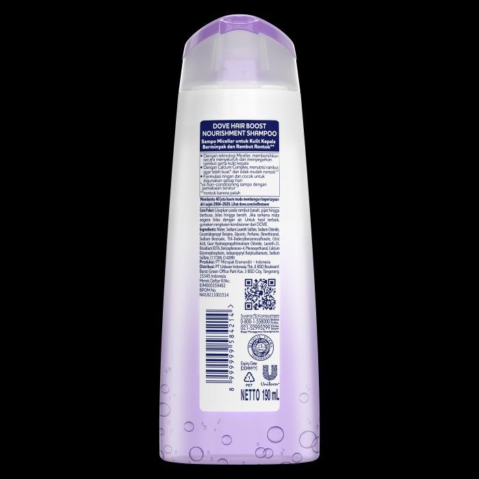 Dove Micellar Shampoo Hair Boost Nourishment 190ml - 2