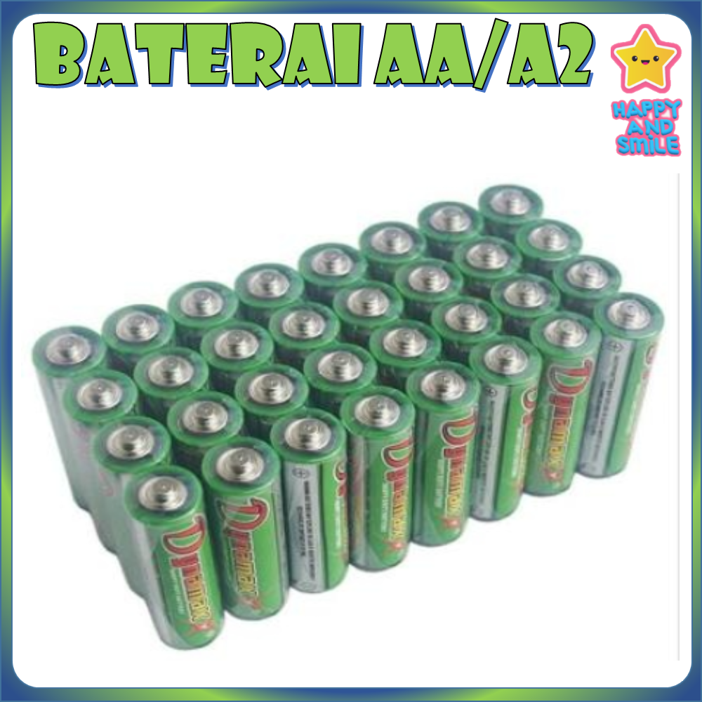 1.5V (4 Pcs) Baterai Batery Batre AA A2 Heavy Duty Elektronik Mainan Jam Dinding Dynamax - 3