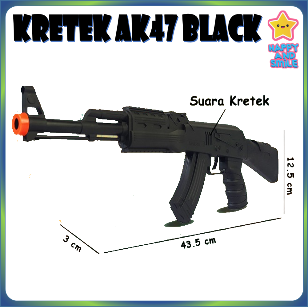 Pistol Kretek AK47 Krotok Suara Bunyi Pistolan Tembak Tembakan Mainan Anak BIGBANG BRO1535 - 3