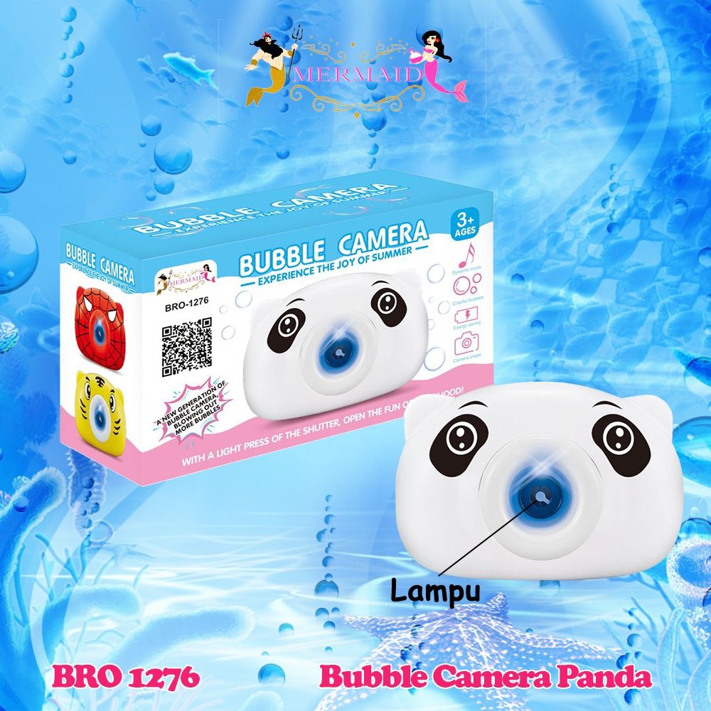 Panda Karakter Camera Bubble Gun Hello Kitty Sapi Macan Kelinci Kamera Gelembung Busa Sabun BRO1276 - 1
