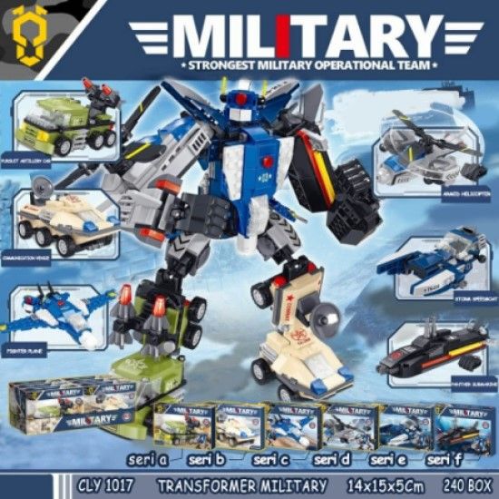 Transformer Mobil Robot Blok BLock Balok Bricks Tumpuk Building Set Mainan Anak Hobi CLY1017B - 2