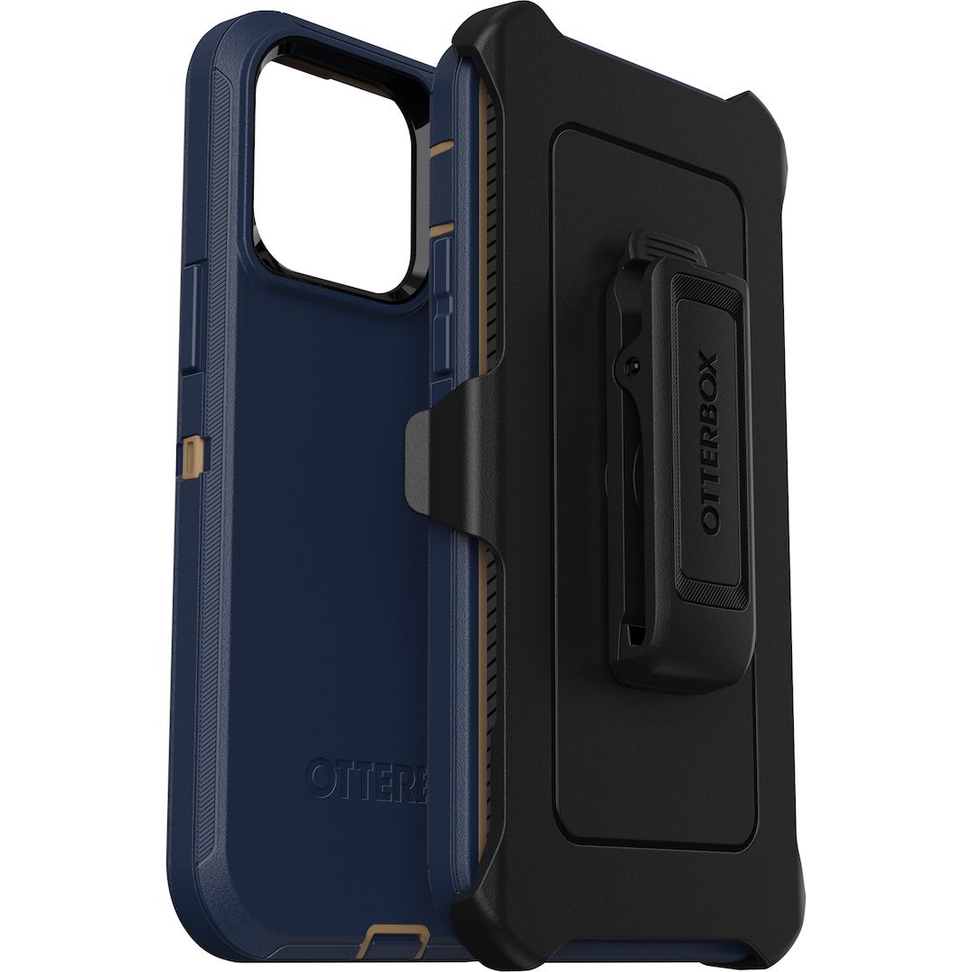 Casing iPhone 14 Pro Max OtterBox Defender Case - Blue Suede Shoes - 4