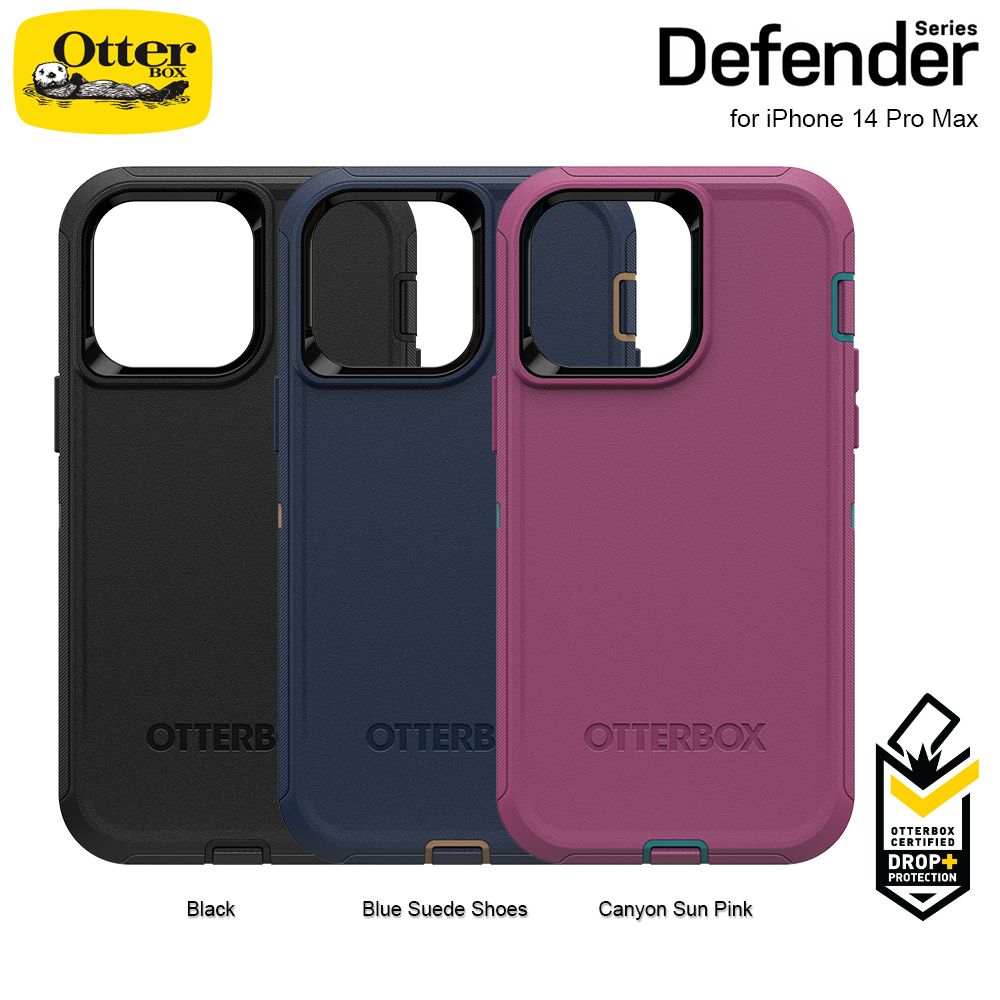 Casing iPhone 14 Pro Max OtterBox Defender Case - Blue Suede Shoes - 1
