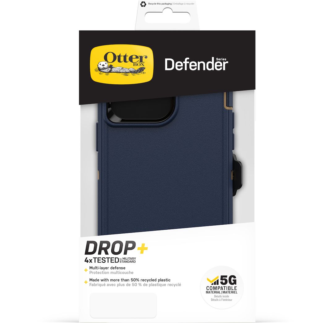 Casing iPhone 14 Pro Max OtterBox Defender Case - Blue Suede Shoes - 5