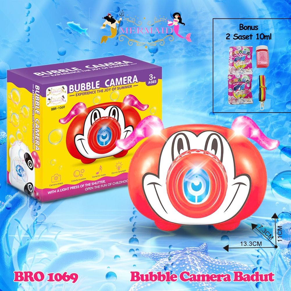 Badut Hello Kitty Sapi Macan Kelinci Karakter Camera Bubble Gun Kamera Gelembung Busa Sabun BRO1085 - 1