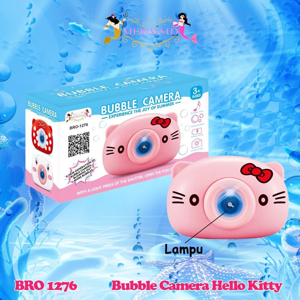 Hello Kitty Karakter Camera Bubble Gun Hello Kitty Sapi Macan Kelinci Kamera Gelembung Busa BRO1276 - 1