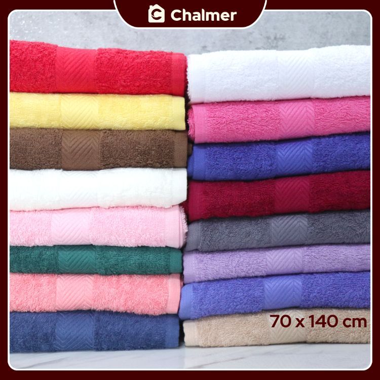 Handuk Mandi Chalmer 70x140 cm Ukuran Besar Handuk Dewasa - Hijau Tosca - 4