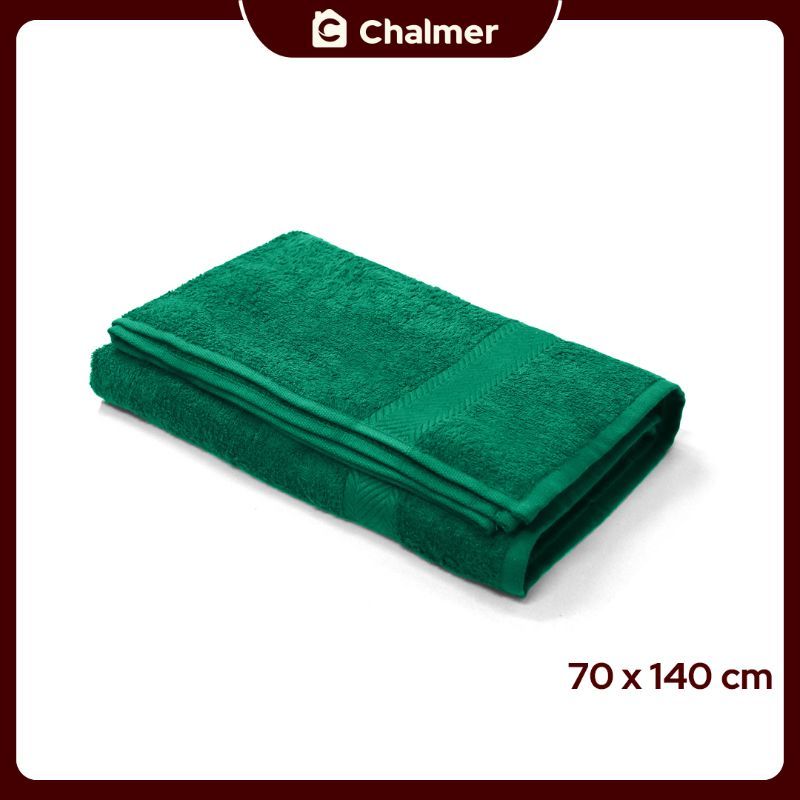 Handuk Mandi Chalmer 70x140 cm Ukuran Besar Handuk Dewasa - Hijau Tosca - 1
