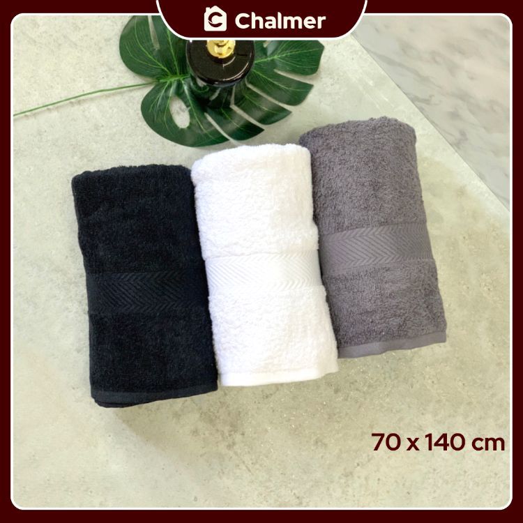 Handuk Mandi Chalmer 70x140 cm Ukuran Besar Handuk Dewasa - Hijau Tosca - 5
