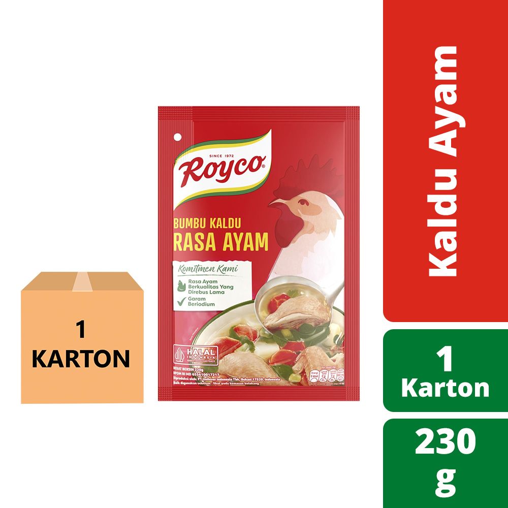 Royco Bumbu Kaldu Ayam 230G 1 Karton - 1