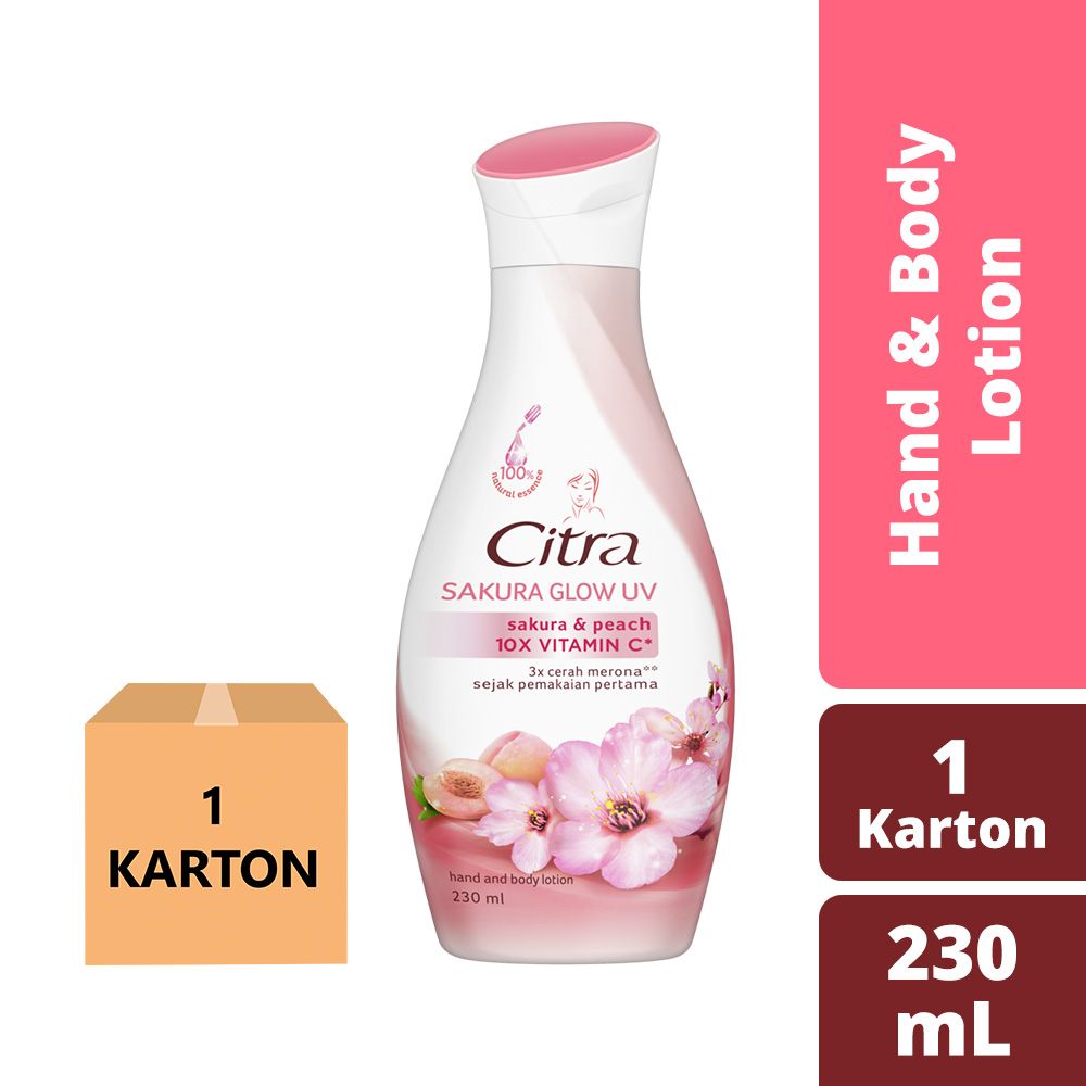 Citra Sakura Glow Uv Lotion 230Ml 1 Karton - 1