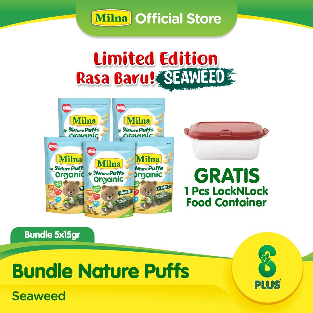 Bundle 5 Milna Puffs Seaweed Free LockNLock Food Container - 1