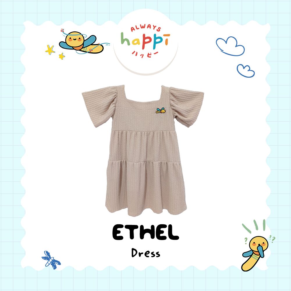 Always Happi Ethel Dress Cream KIDS - AH03 - 1