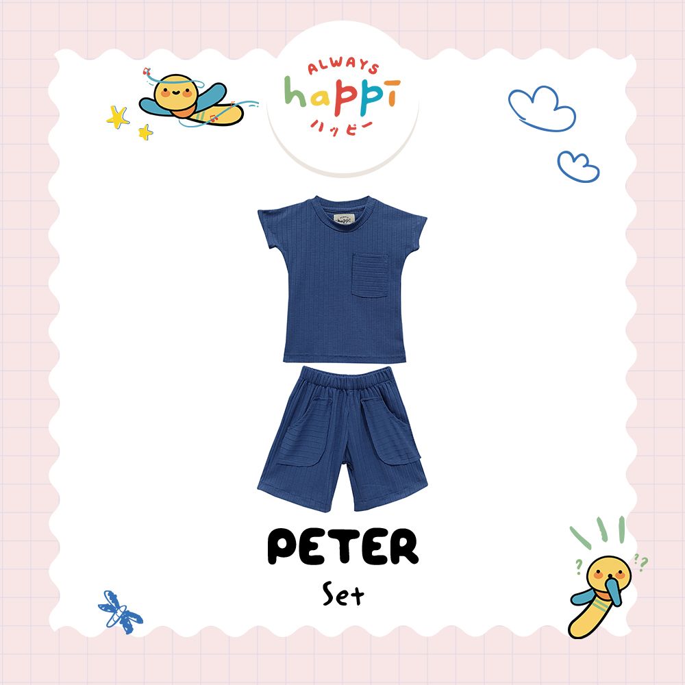 Always Happi Peter Set Denim BABY - AH11 - 12-18 months - 1