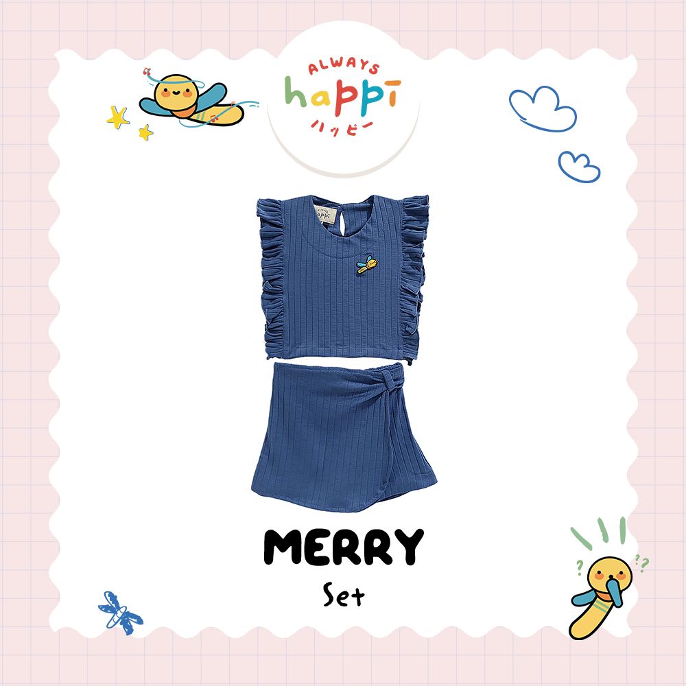 Always Happi Merry Set Denim BABY - AH10 - 6-9 months - 1