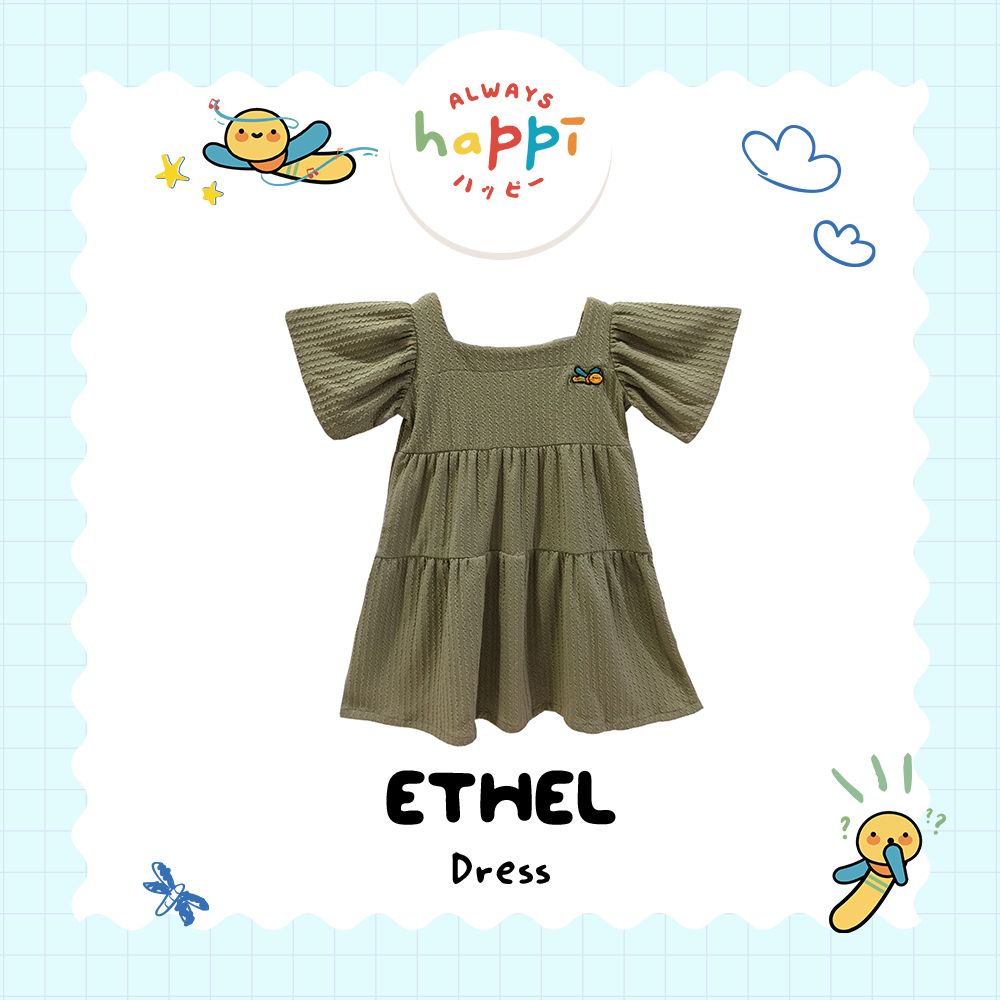 Always Happi Ethel Dress Green KIDS - AH03 - 4 - 1