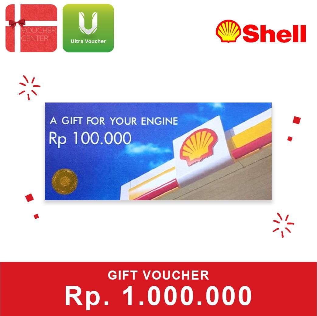 Ultra Voucher Shell Voucher Fisik Rp. 1.000.000 - 1