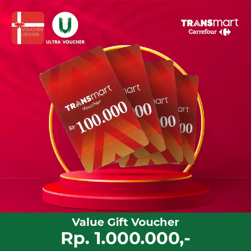 Ultra Voucher Carrefour Transmart Voucher Fisik Rp. 1.000.000 - 1
