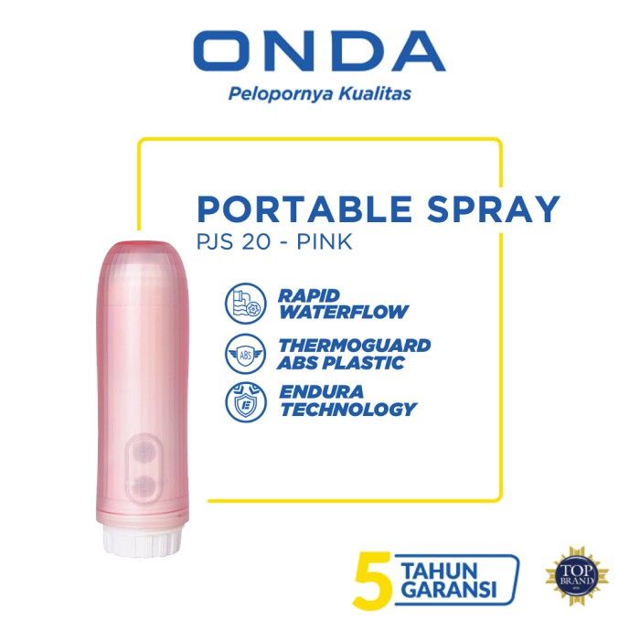 ONDA Portable Travel Shower Spray PJS 20 - Pink - 1