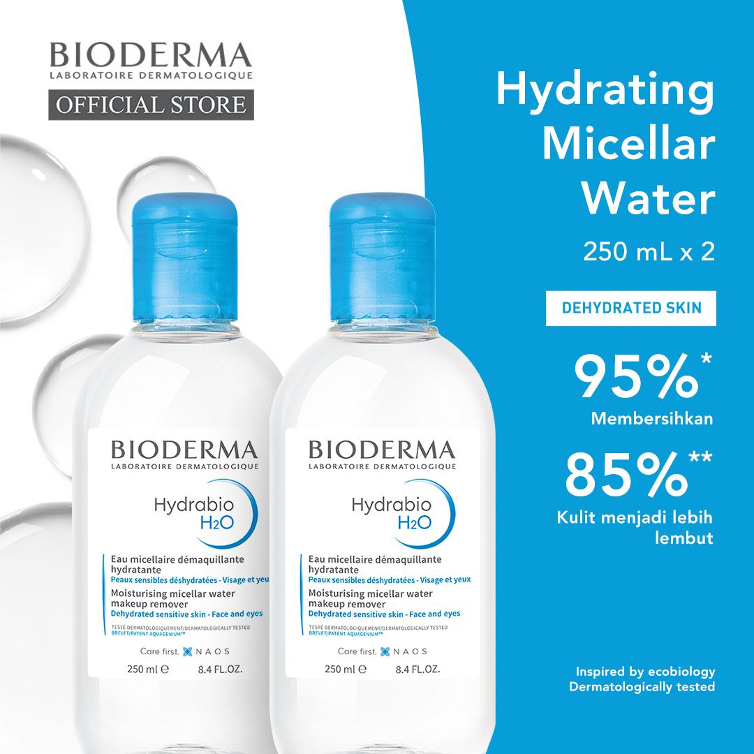 Bioderma Hydrabio H2O 250 ml Twin Pack - 1