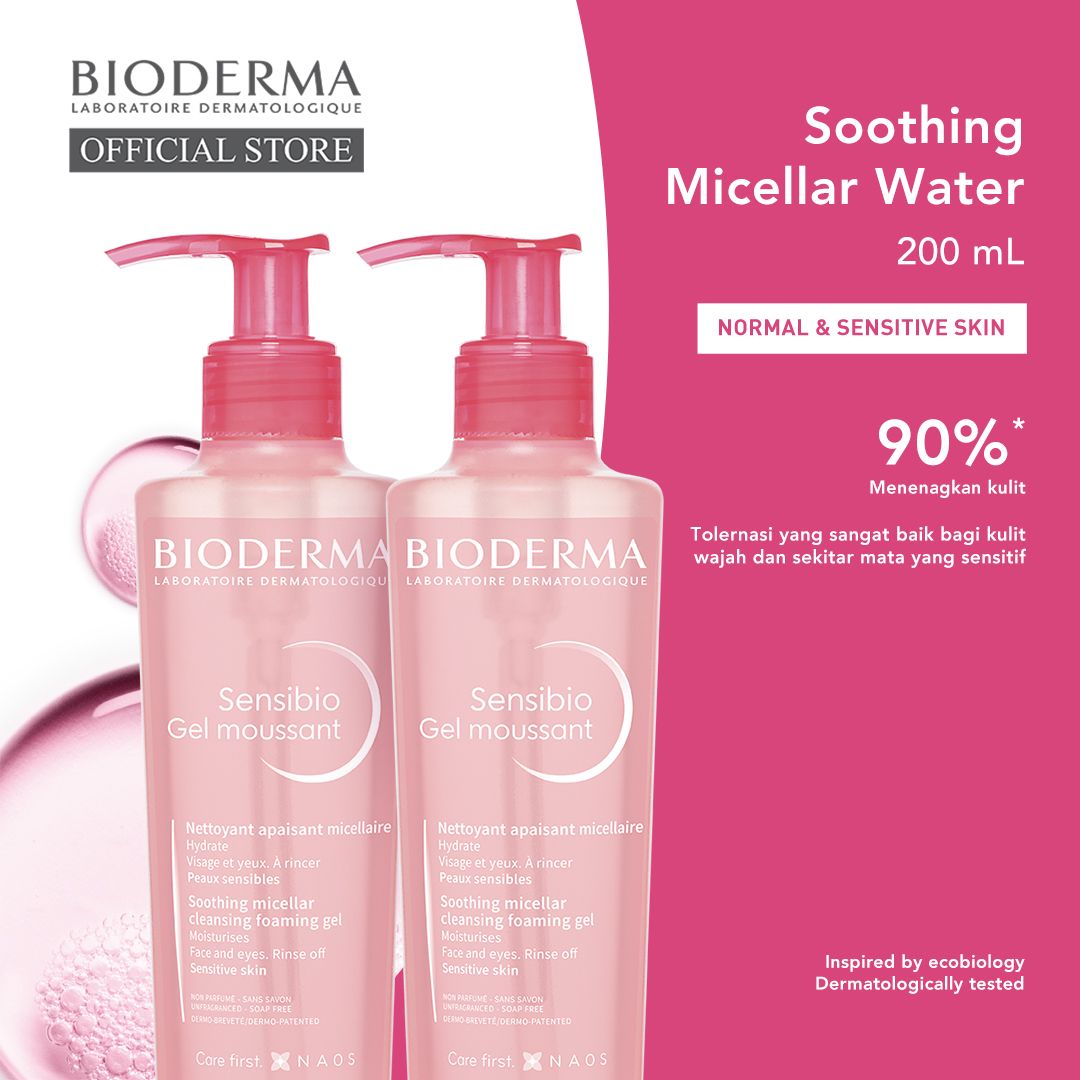 Bioderma Sensibio Gel Moussant 200 ml Twin Pack - 1