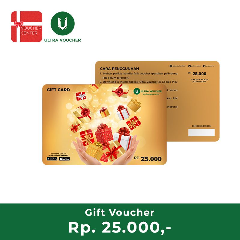 Ultra Voucher Gift Card Fisik 25.000 - 1