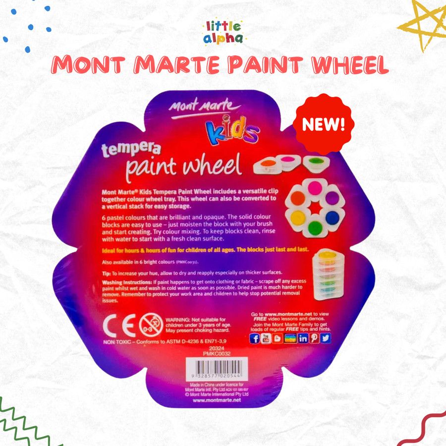 Mont Marte Paint Wheel - Cat Air Melukis Anak - 2