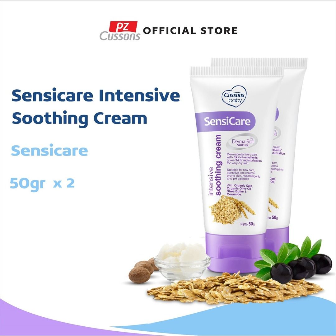 Cussons Baby Sensicare Intensive Soothing Cream - 50gr X2 - 1