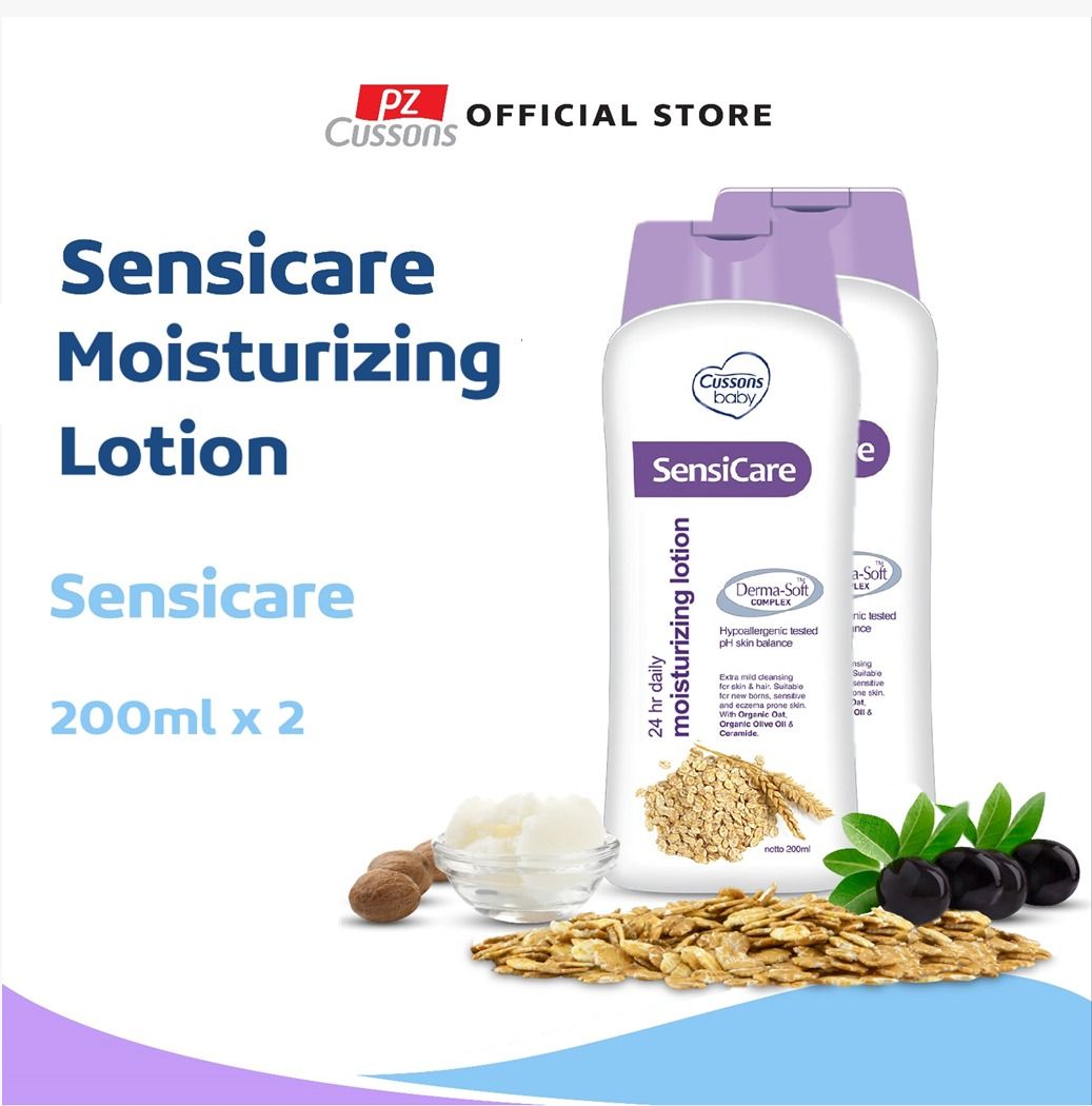 Cussons Baby Sensicare 24hr Daily Moisturizing Lotion - 200ml X2 - 1
