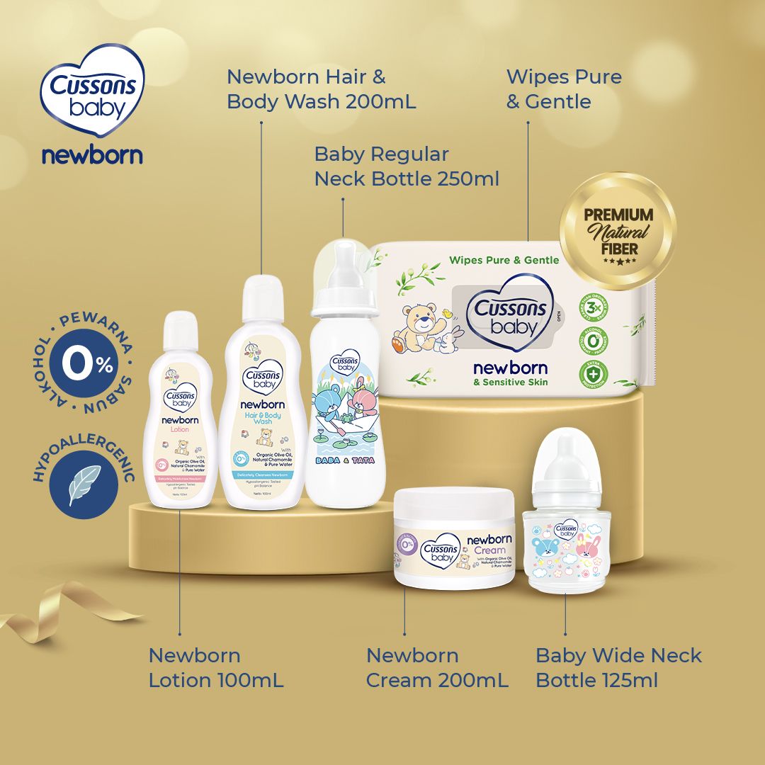 Cussons Baby Newborn Premium Gift Pack - Gift Set - Paket Hadiah Bayi - 3