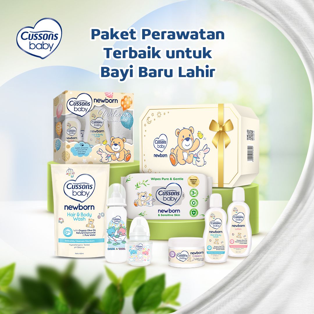 Cussons Baby Wipes Newborn Sensitive -Tisu Basah Bayi-Ganti Popok 45'sX2 - 5