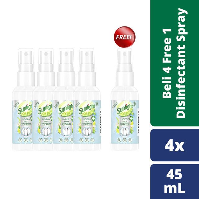 Buy 4 Get 1 Sunlight Disinfektan Alat Makan 45Ml - 1