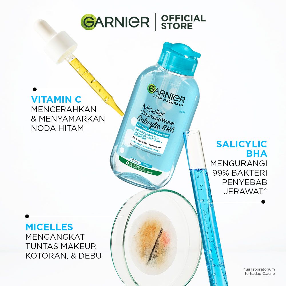 Garnier Micellar Water Salicylic Blue 125ml - 2