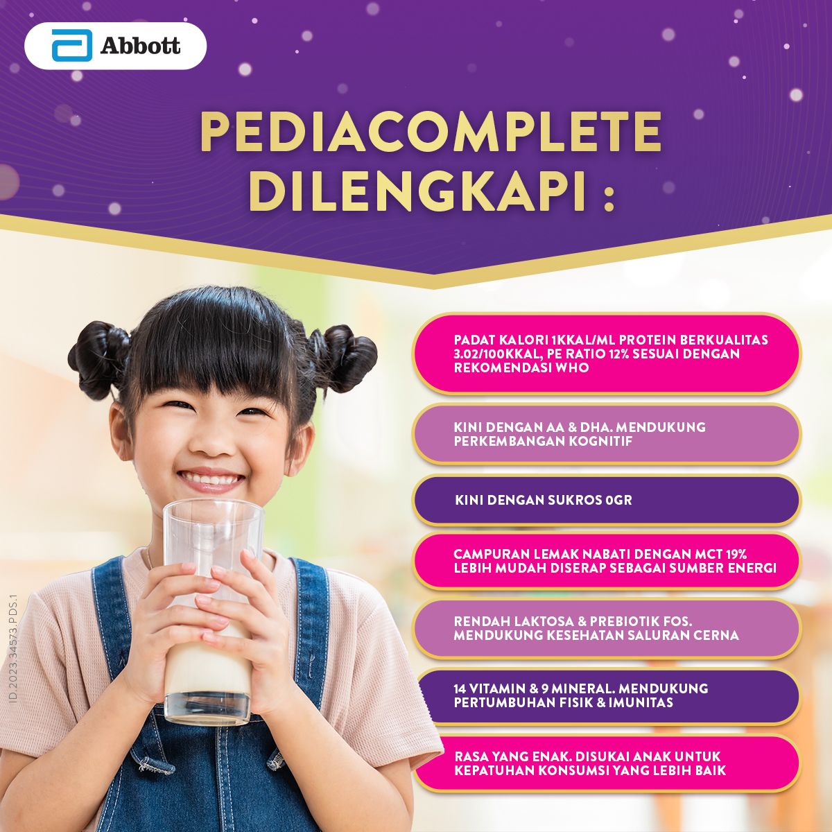 Pediasure Compelete Vanila 850 g (1-10th) - Susu Pertumbuhan Anak - 3