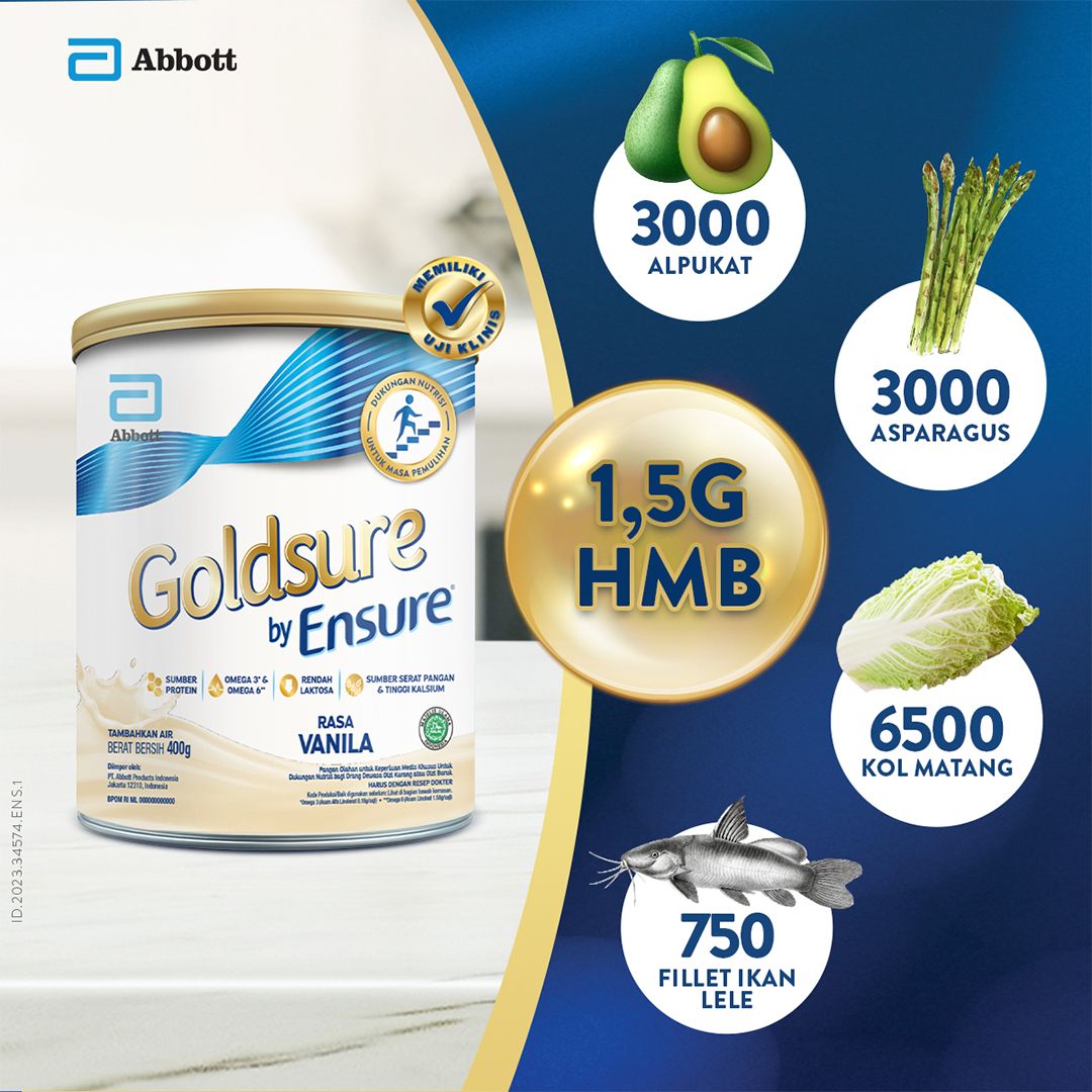 Goldsure Vanila 400 g - Susu Nutrisi Dewasa - 3