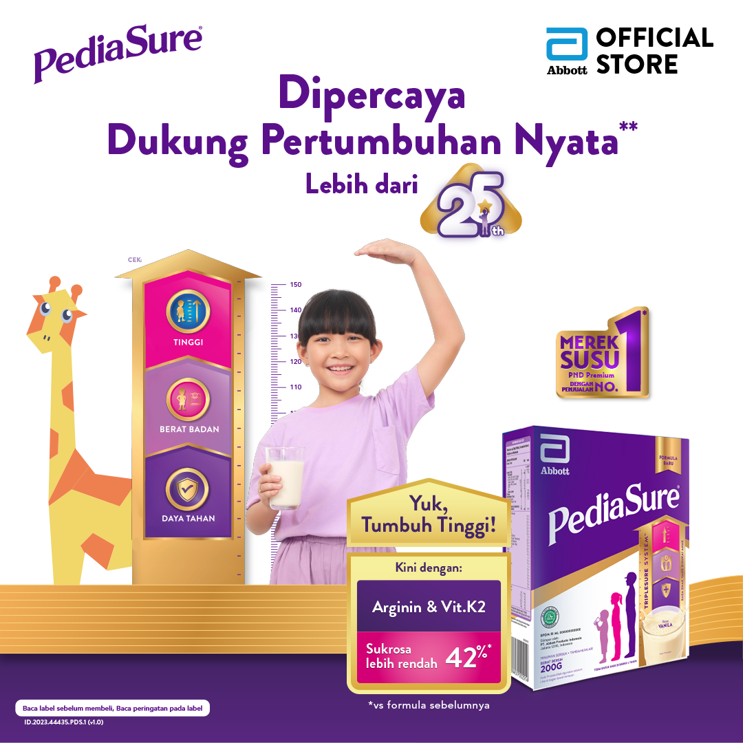 PediaSure Vanila 200 g (1-10th) - Nutrisi Pertumbuhan - 3