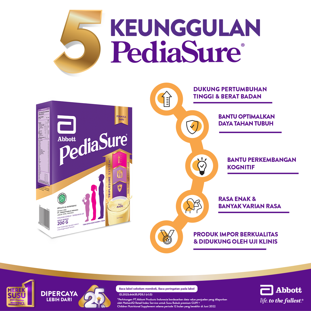 PediaSure Madu 200 g (1-10th) - Nutrisi Pertumbuhan - 2