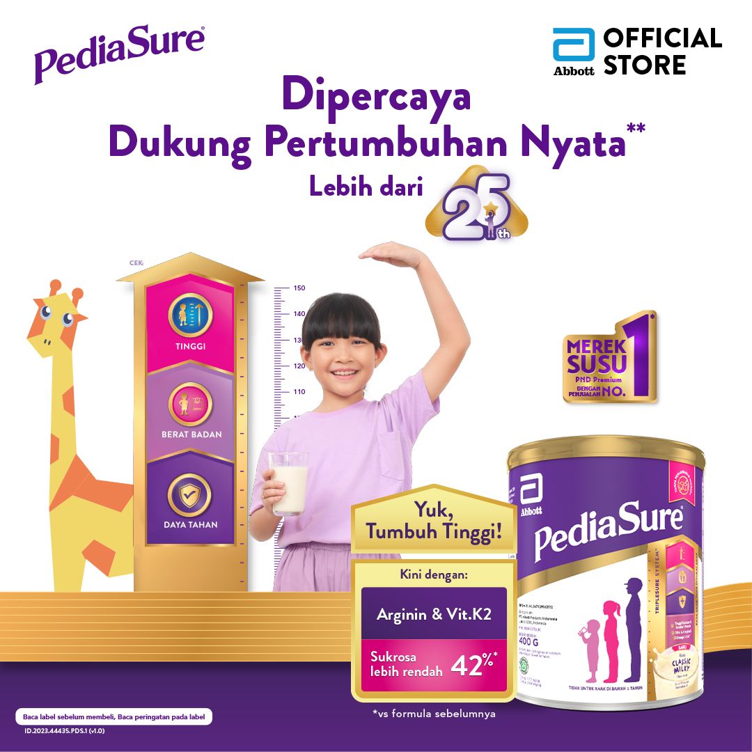 PediaSure Classic Milky 400 g (1-10th) - Nutrisi Pertumbuhan - 3