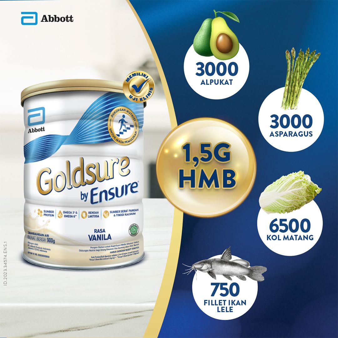Goldsure Vanila 900 g - Susu Nutrisi Dewasa - 3